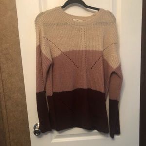 Color block sweater